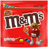 M&M’s Peanut Butter Chocolate Candy, Family Size – 17.2 oz