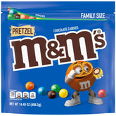 M&M’s Pretzel Milk Chocolate Candy, Family Size – 14.4 oz