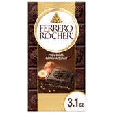 Ferrero Rocher Premium Chocolate Bar, Dark Chocolate Hazelnut – 3.1 oz