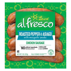 Al Fresco Roasted Pepper & Asiago Chicken Sausage – 11 oz