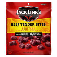 Bocados tiernos de carne de res Jack Link's, 100 % carne de res, teriyaki – 2.85 oz