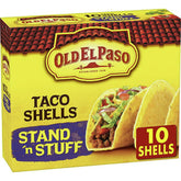 Tortillas para tacos crujientes Old El Paso Stand 'N Stuff, sin gluten, 10 unidades – 5.6 oz