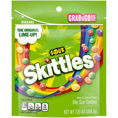Caramelos de goma Skittles Sour, listos para llevar – 7 oz