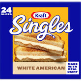 Kraft Singles White American Cheese Slices, 24 ct – 16 oz