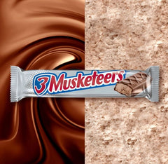 Barra de chocolate con leche 3 Musketeers Candy, tamaño completo, 50 g