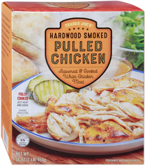 Pollo desmenuzado ahumado con madera dura – 16 oz