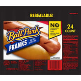 Ball Park Chicken & Pork Franks 24 ct – 2.81 lbs (45 oz)