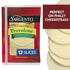 Queso provolone en lonchas Sargento – 8 oz