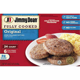 Jimmy Dean Original Pork Sausage Patties, 24 ct – 1.88 lbs (30 oz)