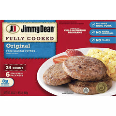 Jimmy Dean Original Pork Sausage Patties, 24 ct – 1.88 lbs (30 oz)