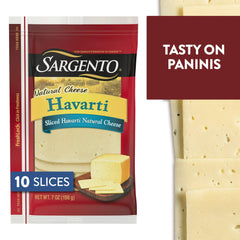 Queso Havarti Sargento en rodajas - 7 oz