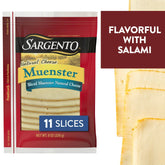 Sargento Sliced Muenster Cheese – 8 oz