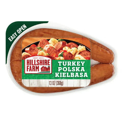Salchicha ahumada Hillshire Farm Turkey Polska Kielbasa de 13 oz