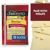 Sargento Sliced Swiss Cheese – 7 oz