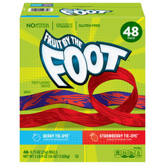 Fruit By The Foot Variety Pack, Strawberry and Berry Tie-Dye, 48 ct – 36 oz