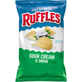 Ruffles Potato Chips Sour Cream & Onion – 8 oz