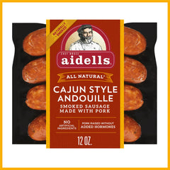 Aidells Cajun Style Andouille Smoked Pork Sausage Links, 4 Count 12Oz