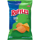 Ruffles Potato Chips Queso Cheese Flavored – 8 oz