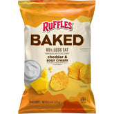 Ruffles Baked Cheddar & Sour Cream Potato Snack Chips – 6.25 oz
