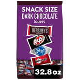 Hershey’s Assorted Dark Chocolate Flavored Snack Size Candy, Party Pack – 2.05 lbs (32.89 oz)