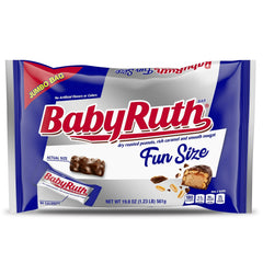 Barras de caramelo Baby Ruth tamaño divertido: 1,24 lb (19,8 oz)