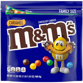 M&M’s Caramel Milk Chocolate Candy, Family Size – 17.24 oz