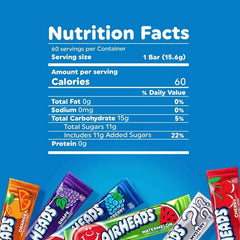 Barras de caramelo masticables Airheads, sabores surtidos, 33 oz.