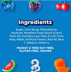 Barras de caramelo masticables Airheads, sabores surtidos, 33 oz.