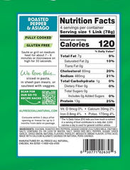 Al Fresco Roasted Pepper & Asiago Chicken Sausage – 11 oz