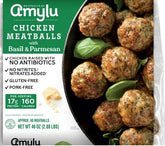 Amylu Chicken Meatballs Basil & Parmesan, 46 oz (2.9 Lbs)