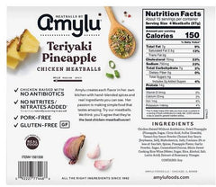 Amylu Teriyaki Pineapple Chicken Meatballs, 46 oz (2.9 lbs)