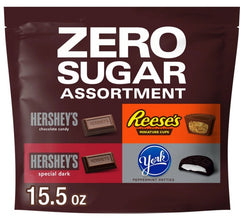 Hershey's, Reese's And York Zero Sugar Assorted Flavored Candy, Variety Bag 15.5 oz