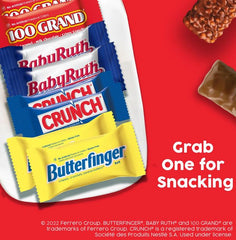 Butterfinger, Crunch, Baby Ruth And 100 Grand, Fun Size 37.2 Oz