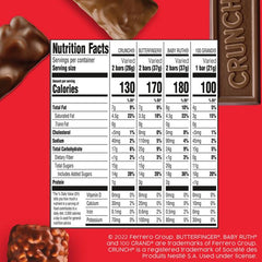 Butterfinger, Crunch, Baby Ruth And 100 Grand, Fun Size 37.2 Oz