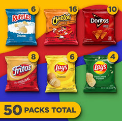 Frito-Lay Classic Mix Variety Pack Chips, 50 pk. 3 lb 2 oz (50 oz)