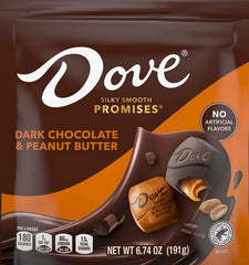 Caramelo de chocolate negro con mantequilla de cacahuete Dove Promises - 7.61 oz