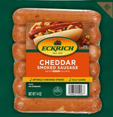 Eckrich Cheddar Smoked Sausage, 6 Links, 14 oz