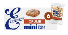 Entenmann's Crumb Snack Cakes, 6 packs, Cinnamon Sugar Mini Crumb Cakes, 12.25 oz