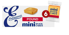 Entenmann's Mini Butter Pound Cakes, 6 packs, Mini Pound Cakes, 9.25 oz
