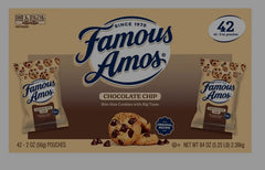 Famous Amos Chocolate Chip Cookies, 84 oz., 42 pk.