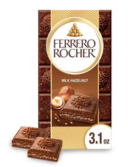 Ferrero Rocher Premium Chocolate Bar, Milk Chocolate Hazelnut – 3.1 oz