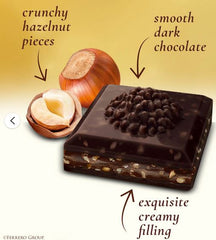 Ferrero Rocher Premium Chocolate Bar, Dark Chocolate Hazelnut – 3.1 oz
