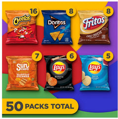Frito-Lay Flavor Mix Chips, Variety Pack, 50 pk. 3 lb 2 oz (50 oz)