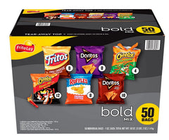 Frito-Lay Bold Mix, Variety Pack Chips, 50 pk. 3 lb 2 oz (50 oz)