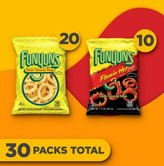 Funyuns Onion Flavored Rings, Variety Pack, 1.25 oz., 30 pk. (37.5 oz)