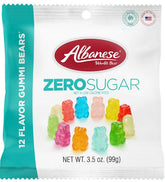 Albanese 12 Flavor Zero Sugar Gummi Bears, 3.5 oz