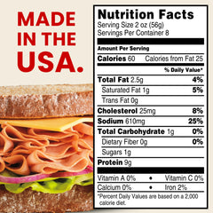 Hillshire Farm Ultra Thin Sliced Smoked Ham Deli Lunch Meat, 16 oz