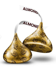 Chocolate con leche y almendras Hershey's Kisses, tamaño para compartir: 10 oz