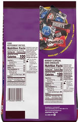 Hershey’s Assorted Dark Chocolate Flavored Snack Size Candy, Party Pack – 2.05 lbs (32.89 oz)