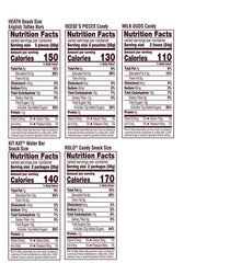 Hershey’s Chocolate and Peanut Butter Assortment Snack Size Candy – 33.08 oz